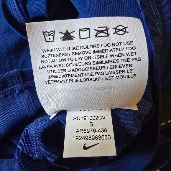 Nike Royal Blue Slim Fit Racerback Tank Top - Picture 6 of 9